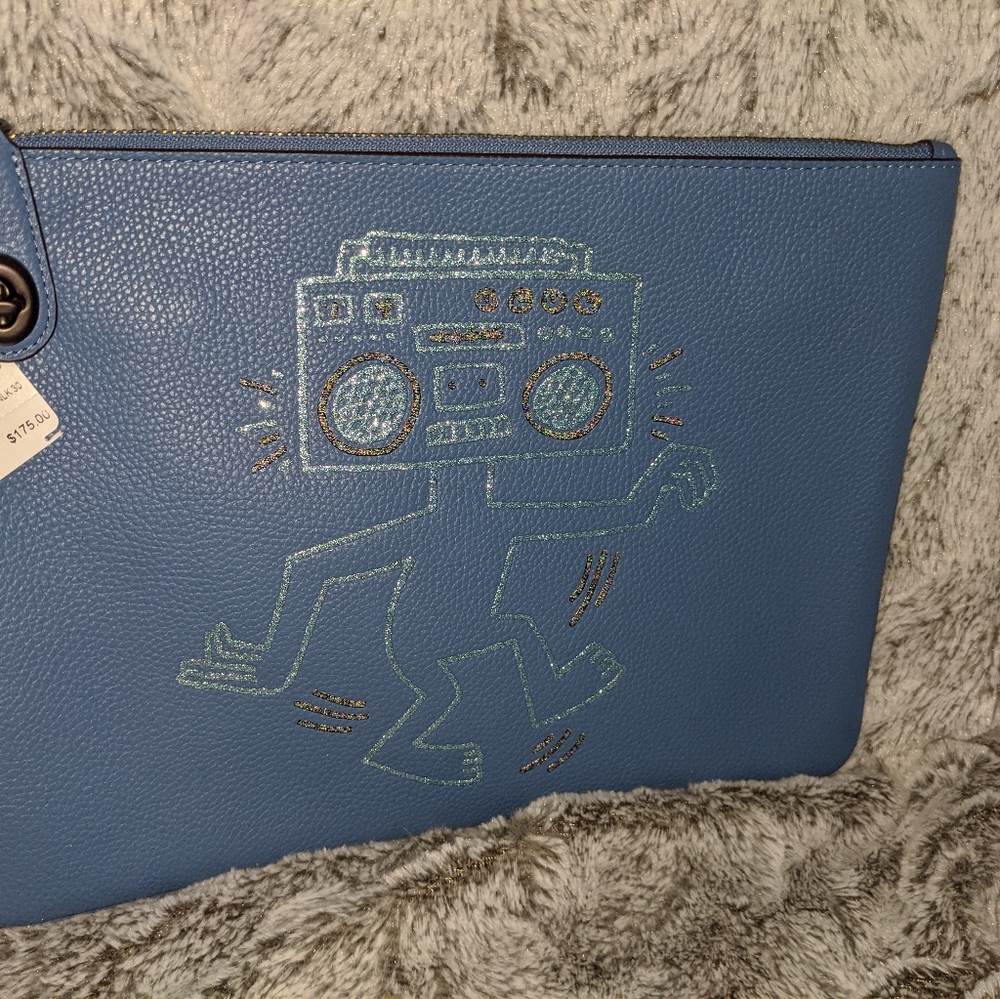 Coach tablet/ipad/anything pouch.Kieth Haring!!
